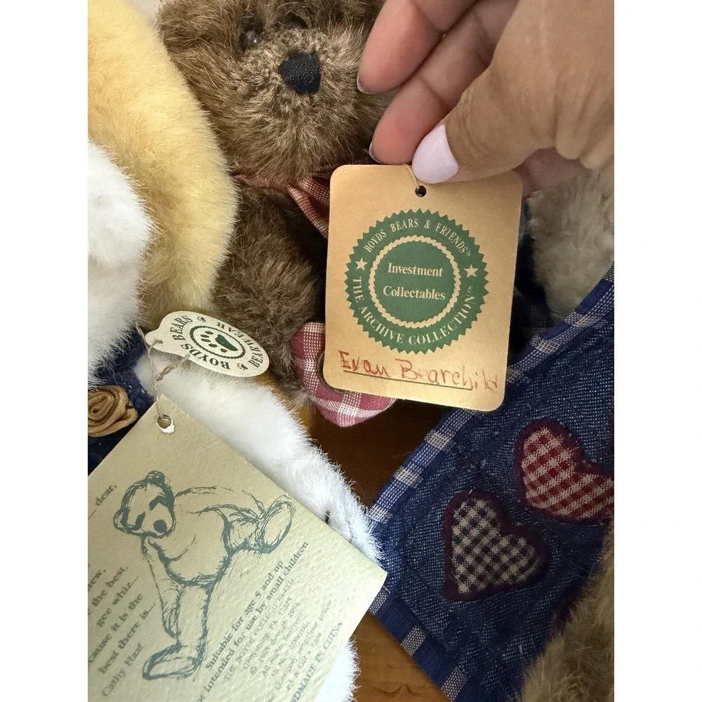 Boyds Bears Bearwear Plush Lot w/ Tags‎ Quilt Patch Archive Collection